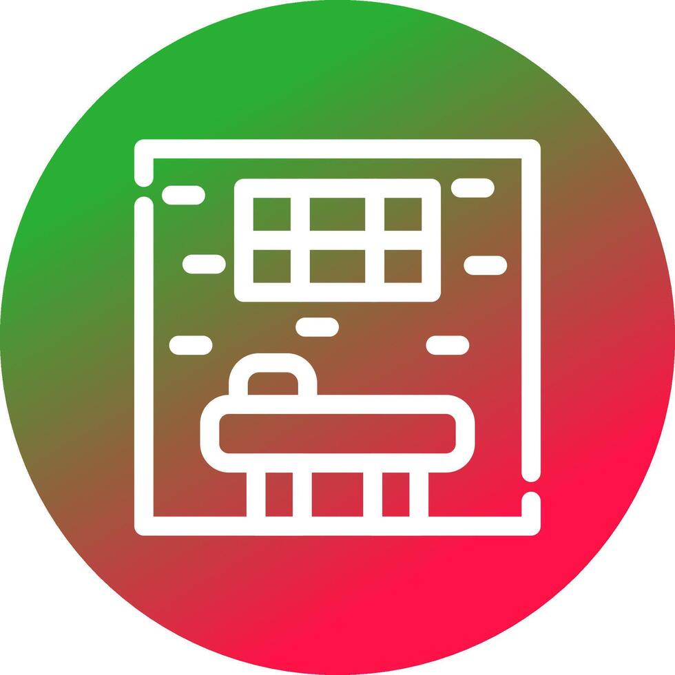 conception d'icône créative de cellule de prison vecteur