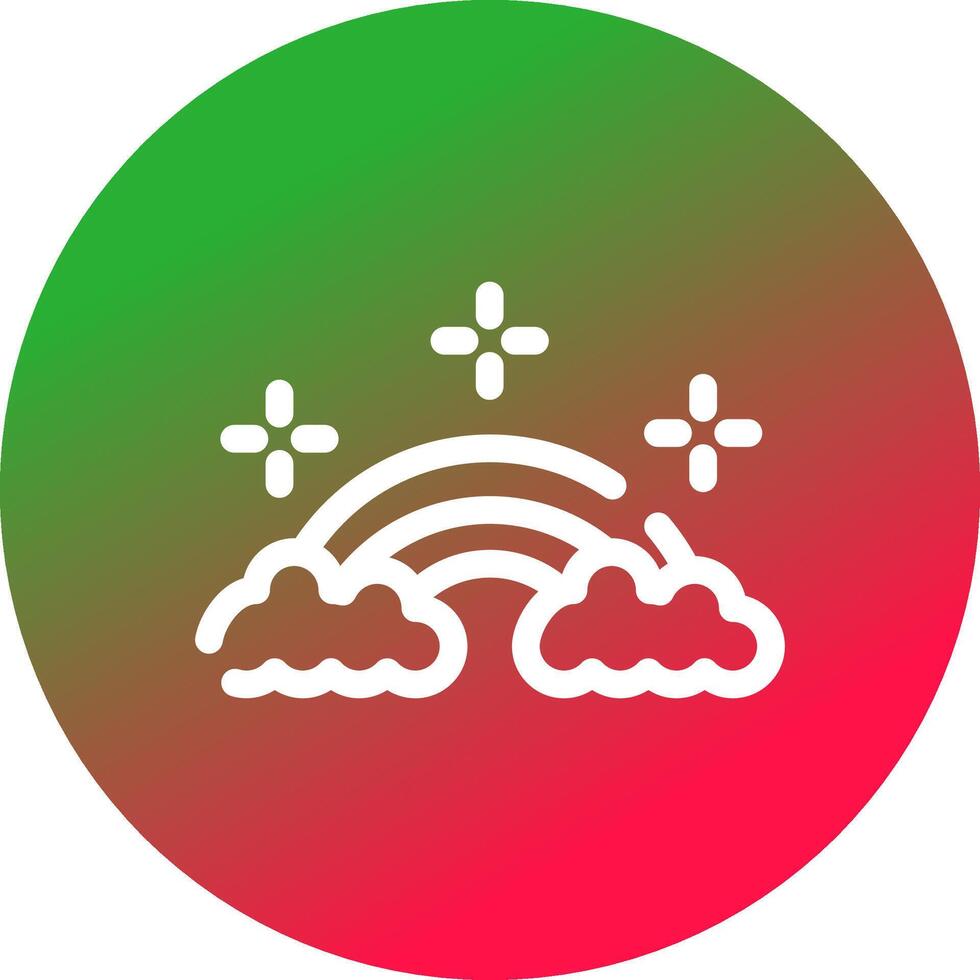 conception d'icône créative arc-en-ciel vecteur