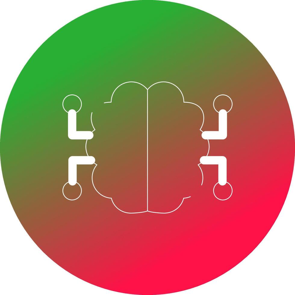 les neurones circuit Créatif icône conception vecteur