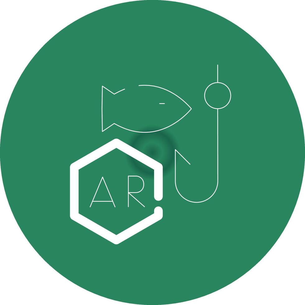 ar pêche Créatif icône conception vecteur