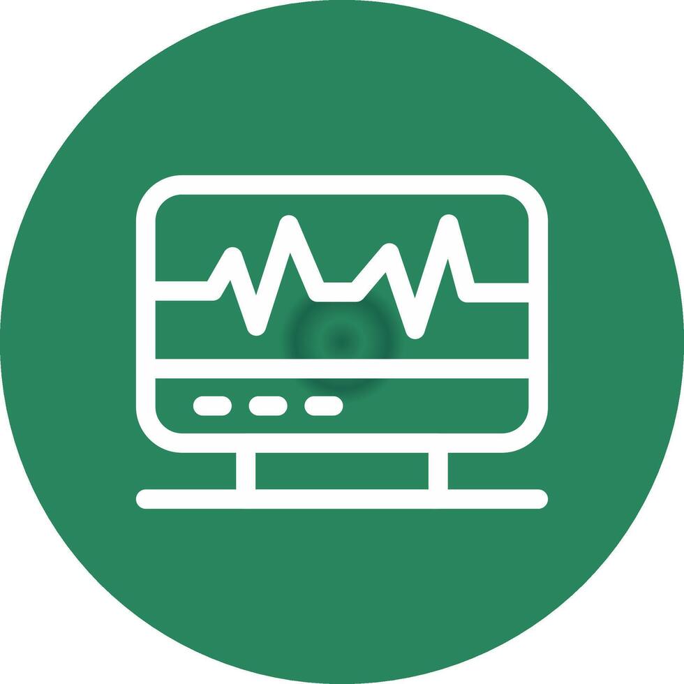 électrocardiogramme Créatif icône conception vecteur
