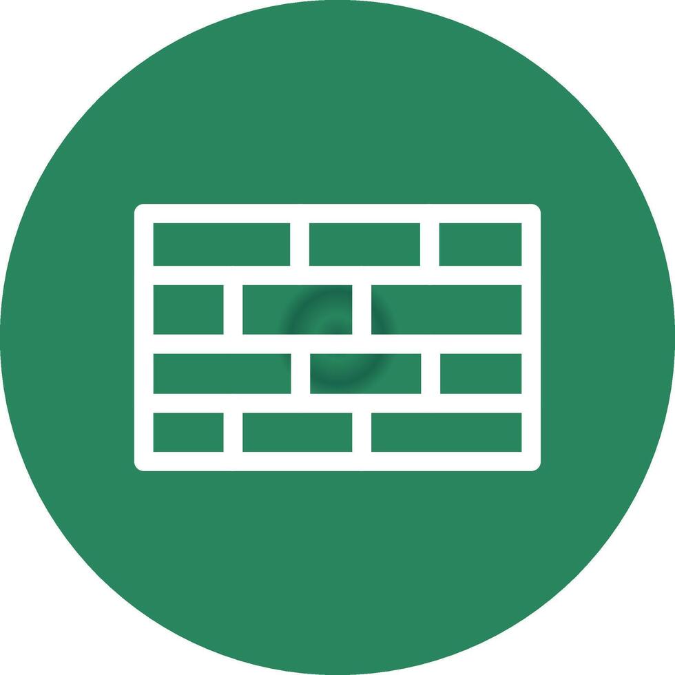 conception d'icône créative de mur de briques vecteur
