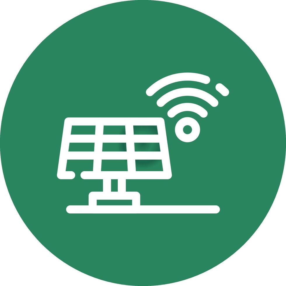 conception d'icône créative de panneau solaire vecteur