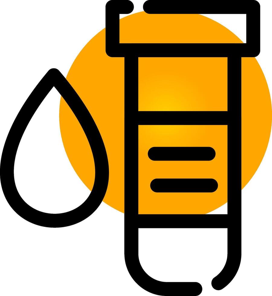 conception d'icône créative de test sanguin vecteur