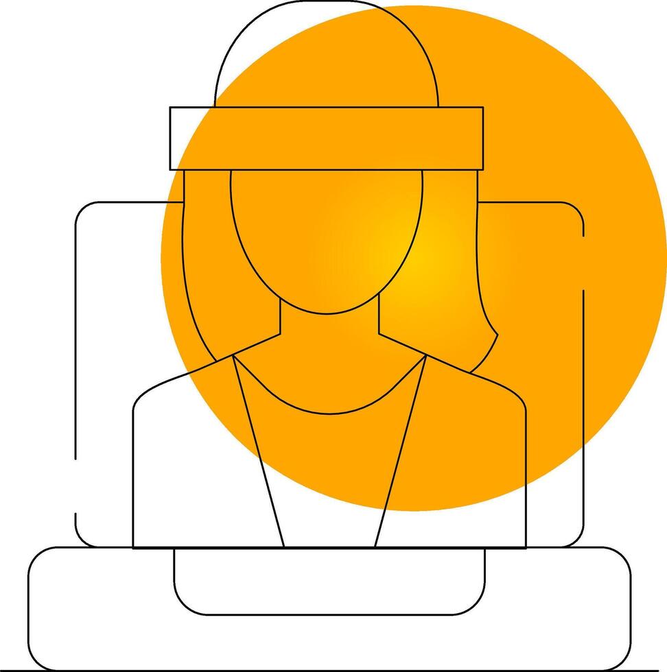 personnel médias Créatif icône conception vecteur