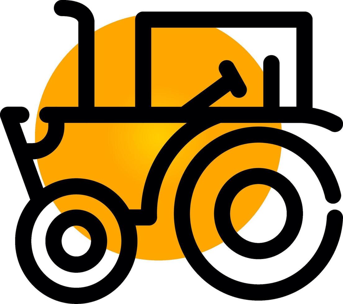 conception d'icône créative de tracteur vecteur