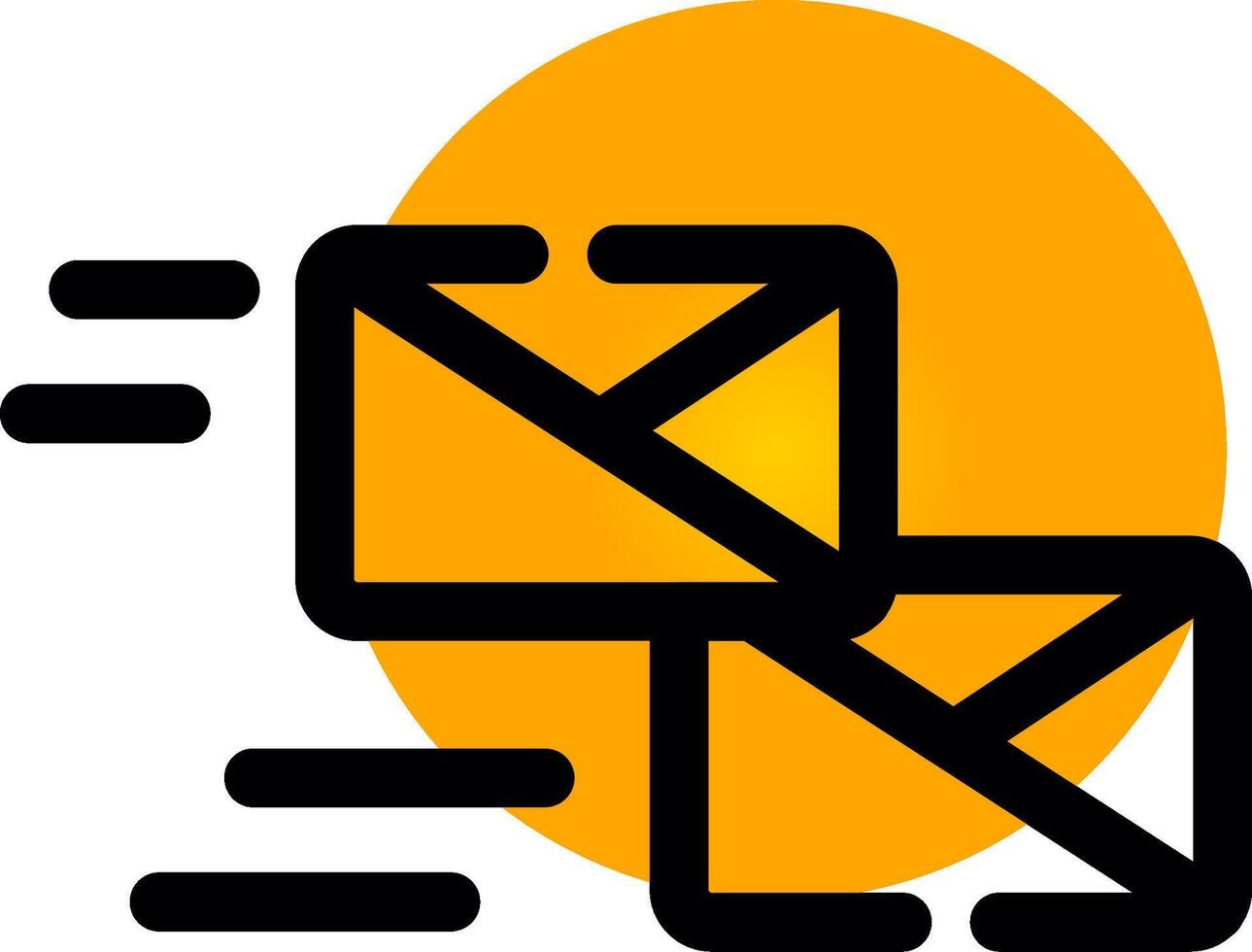 Masse envoi postal Créatif icône conception vecteur