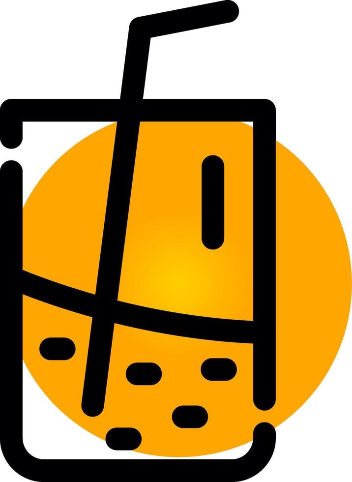 conception d'icône créative de jus d'orange vecteur
