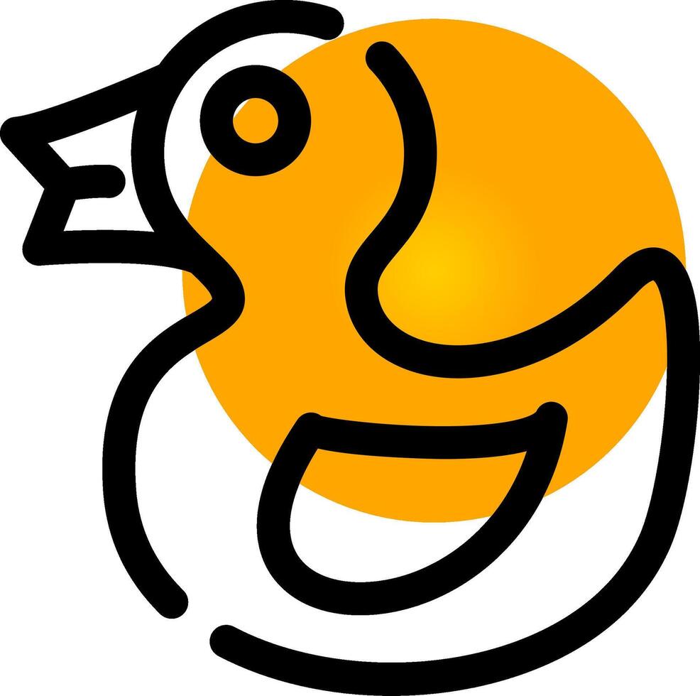 caoutchouc canard Créatif icône conception vecteur