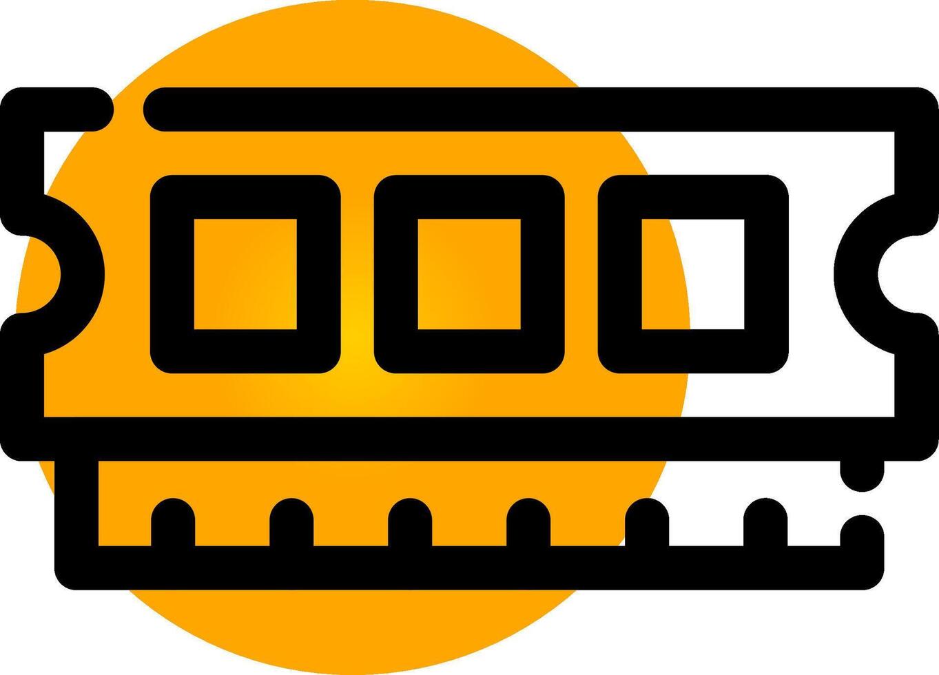 conception d'icône créative ram vecteur