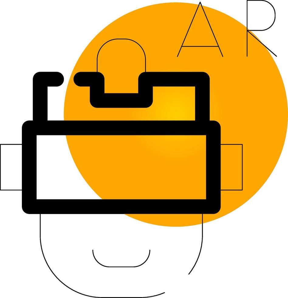 ar casque Créatif icône conception vecteur