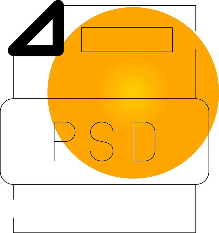 conception d'icône créative de fichier psd vecteur