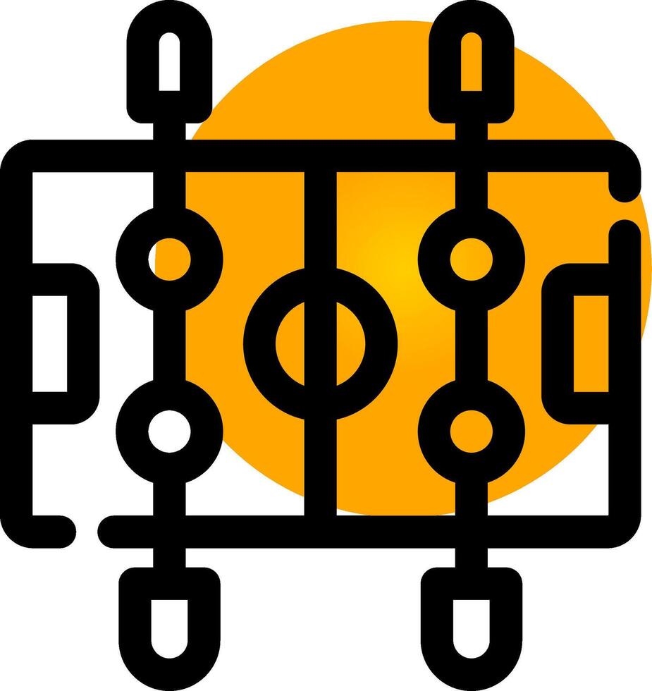 ligne cercle pente conception vecteur