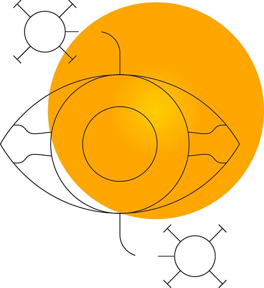 œil maladie Créatif icône conception vecteur