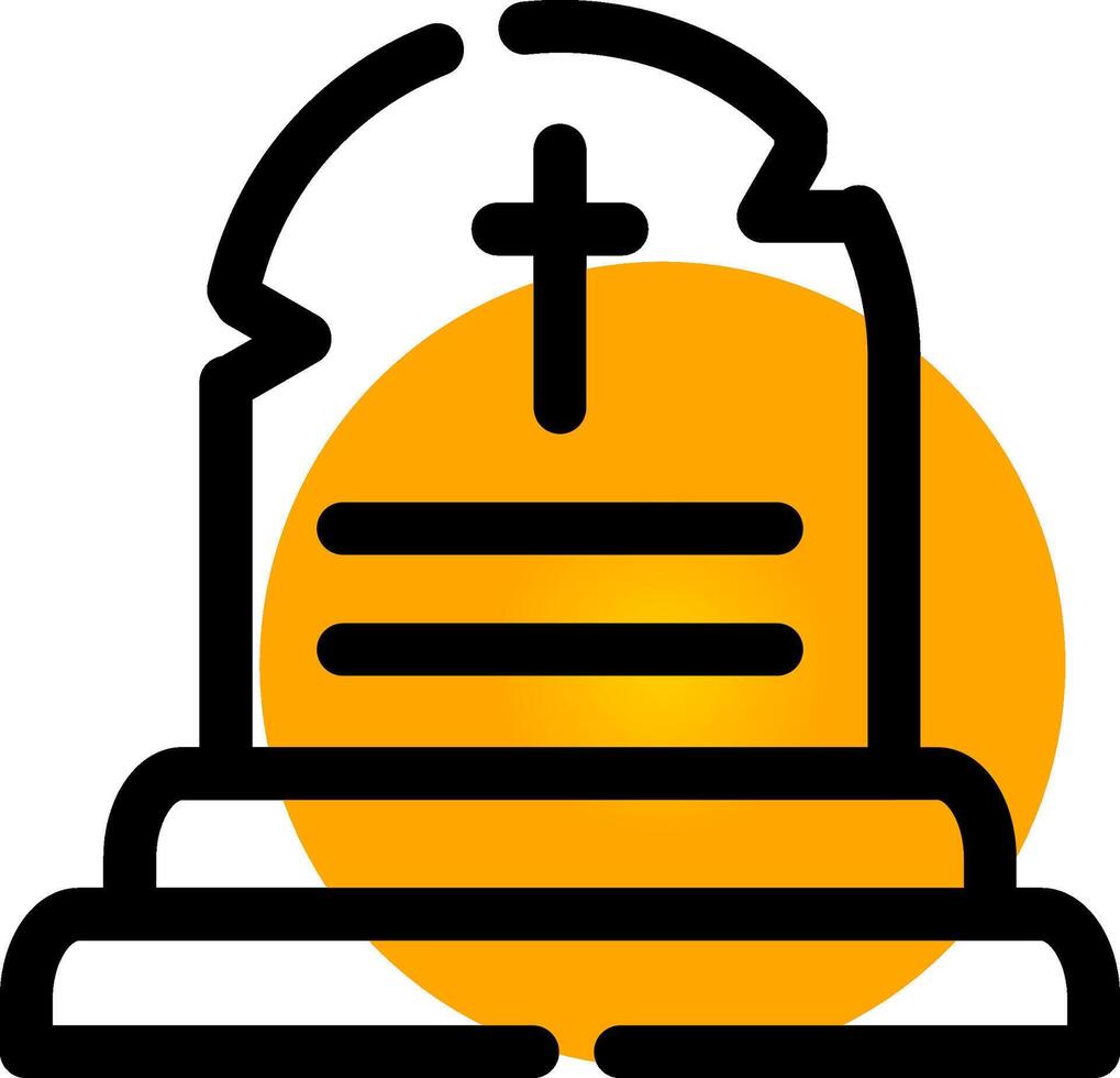 conception d'icône créative tombe vecteur