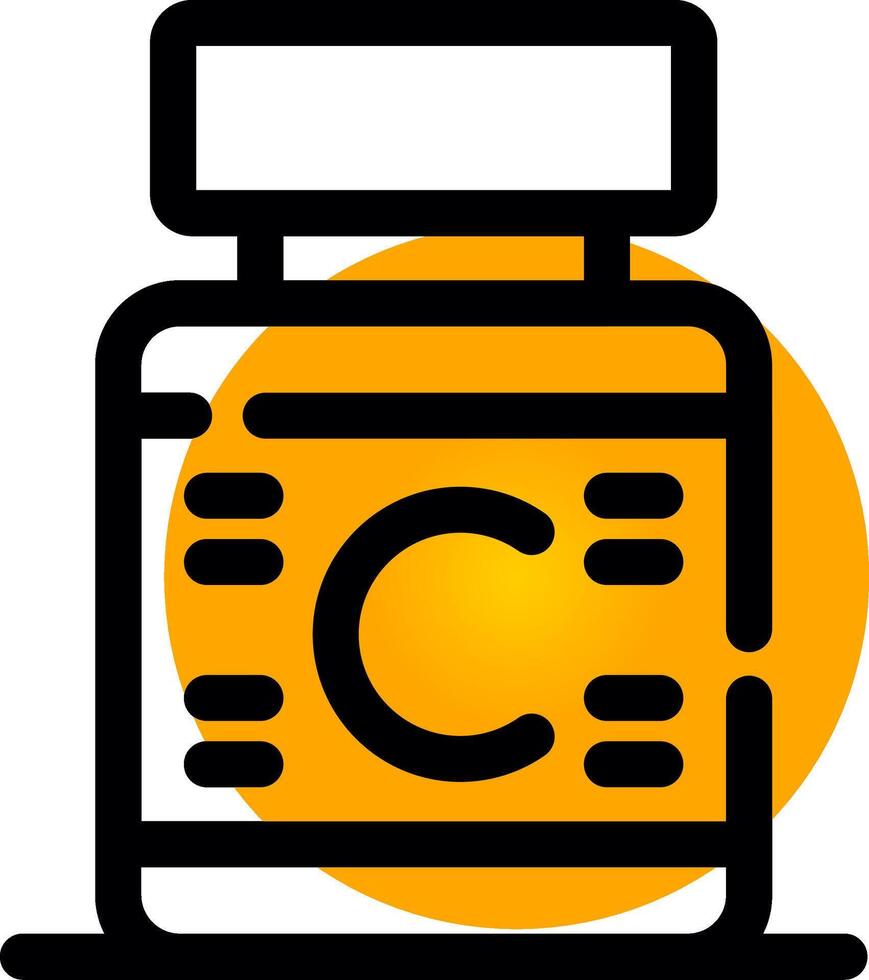 conception d'icônes créatives de vitamines vecteur