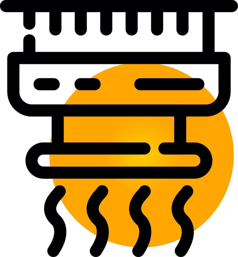 conception d'icône créative de détecteur de fumée vecteur