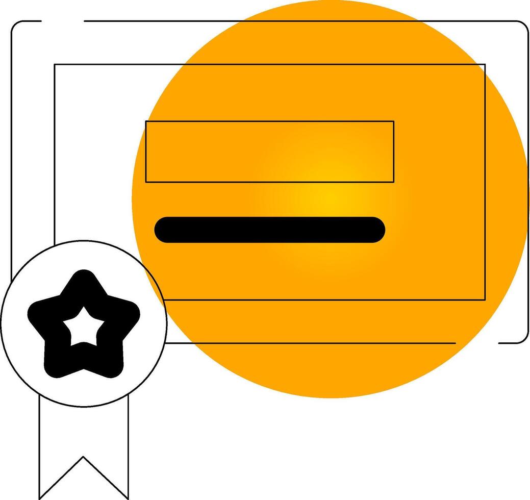 conception d'icône créative de certification vecteur