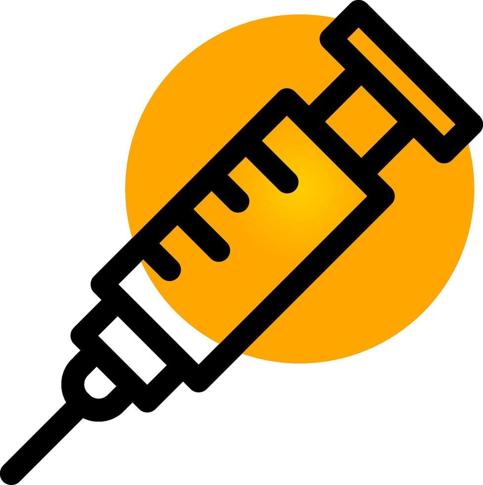 conception d'icône créative de seringue vecteur