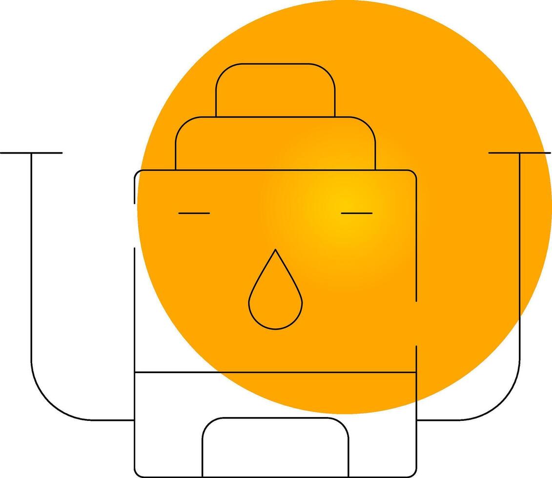 conception d'icône créative de chaudière à eau vecteur