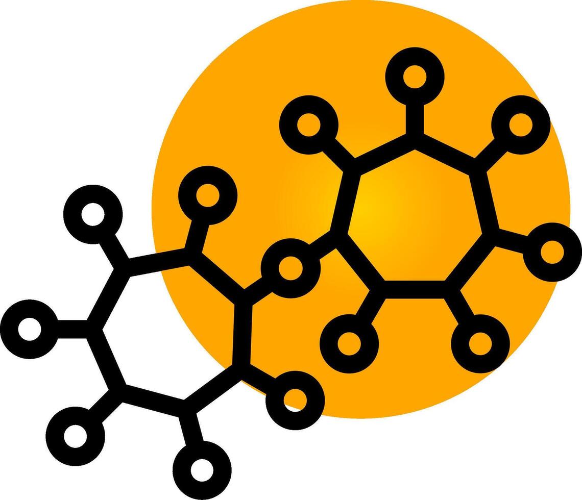 molécules Créatif icône conception vecteur