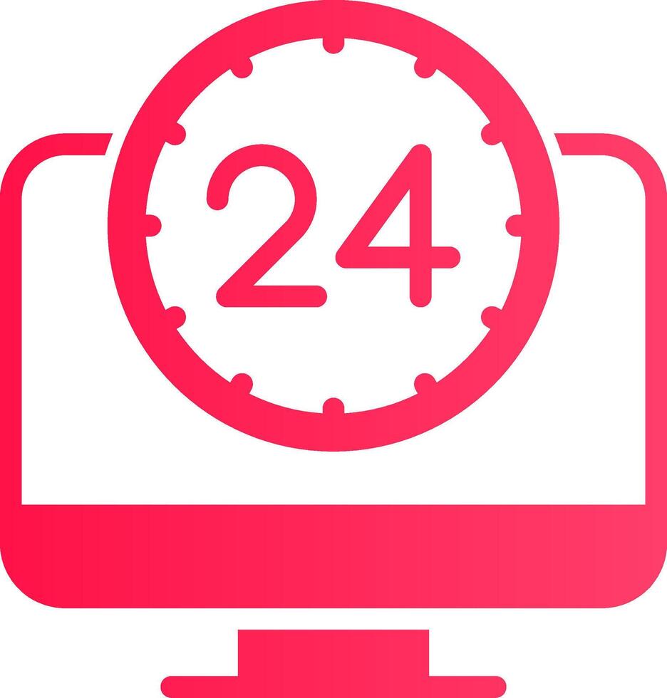 24 sept surveillance Créatif icône conception vecteur