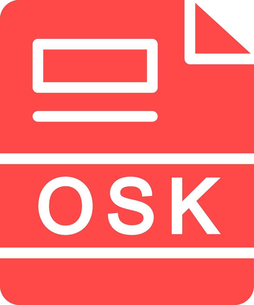 osk Créatif icône conception vecteur