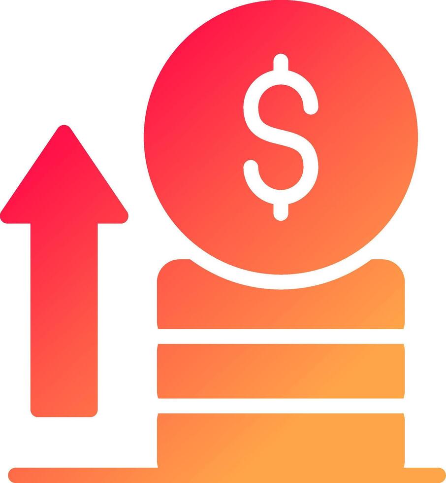 conception d'icône créative de profit vecteur