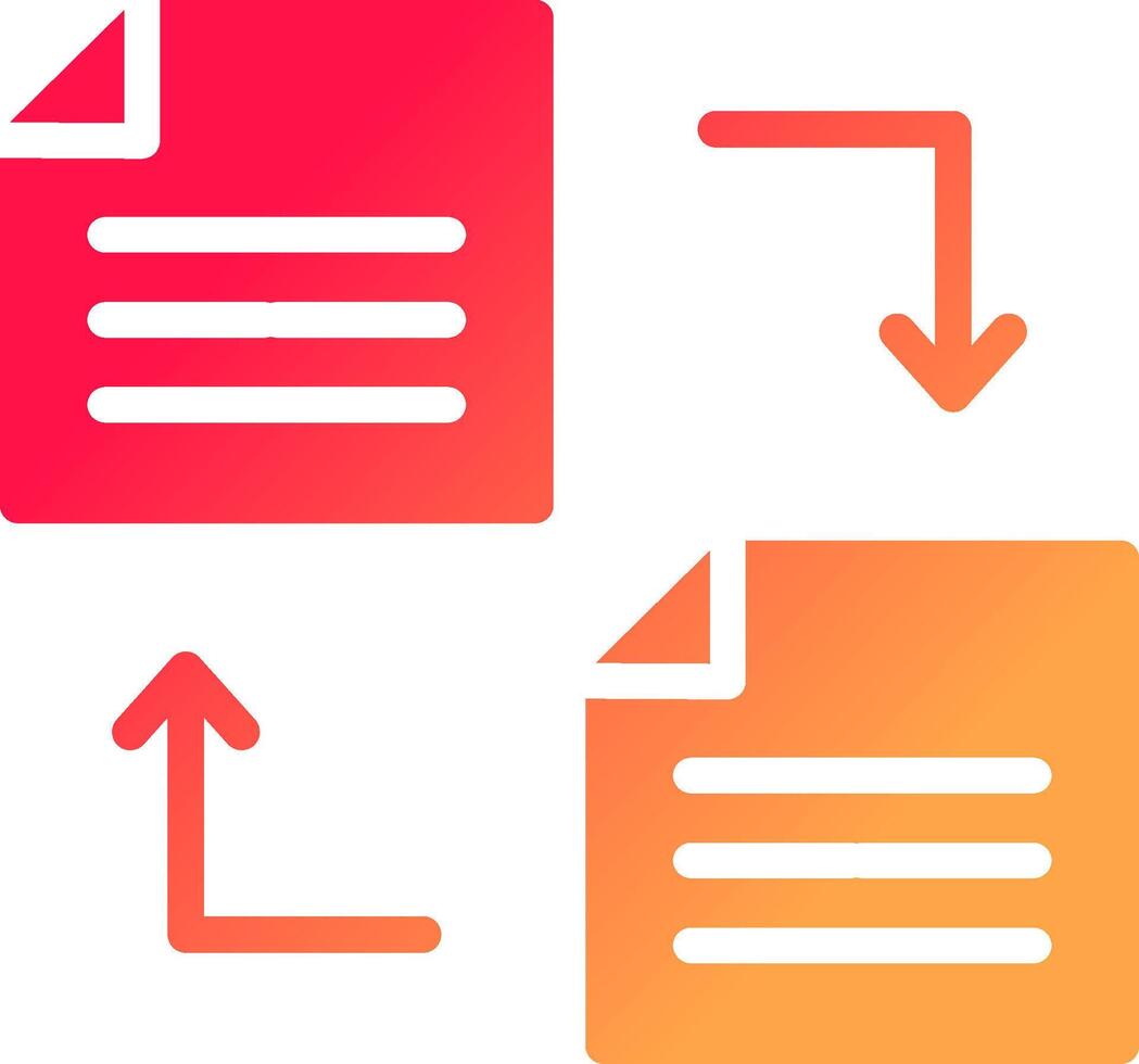 conception d'icône créative de transfert de fichier vecteur