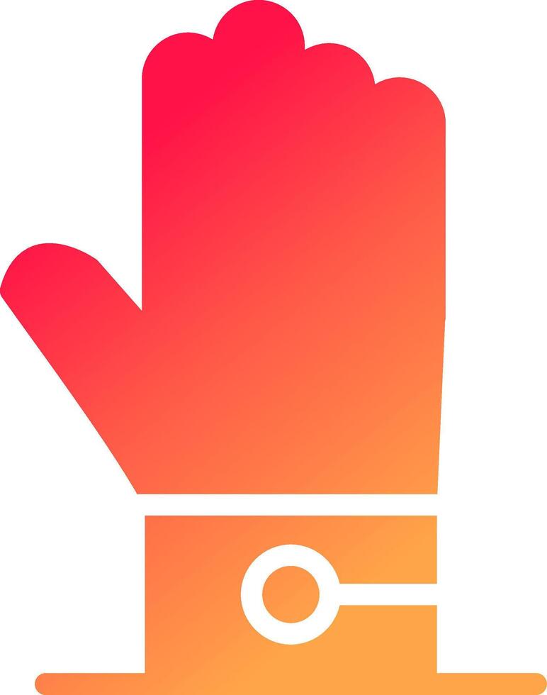 conception d'icône créative de gant vecteur