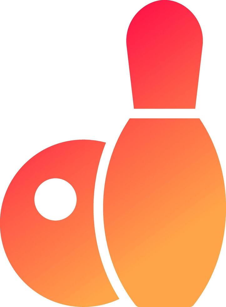 conception d'icône créative de bowling vecteur