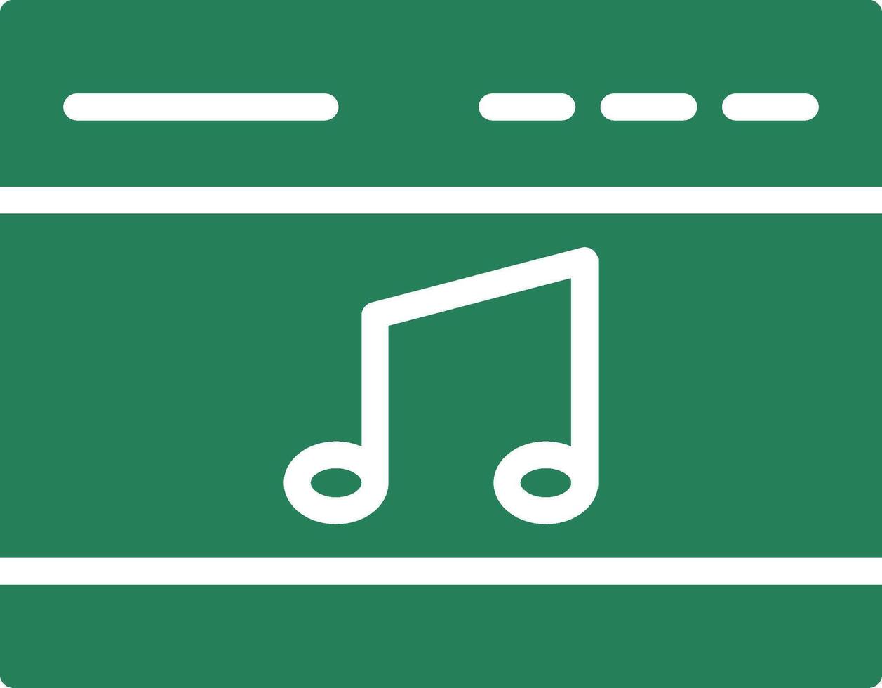 conception d'icônes créatives de musique vecteur