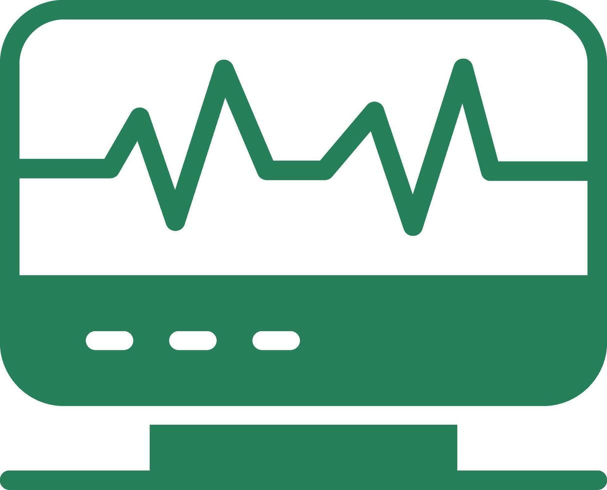 électrocardiogramme Créatif icône conception vecteur