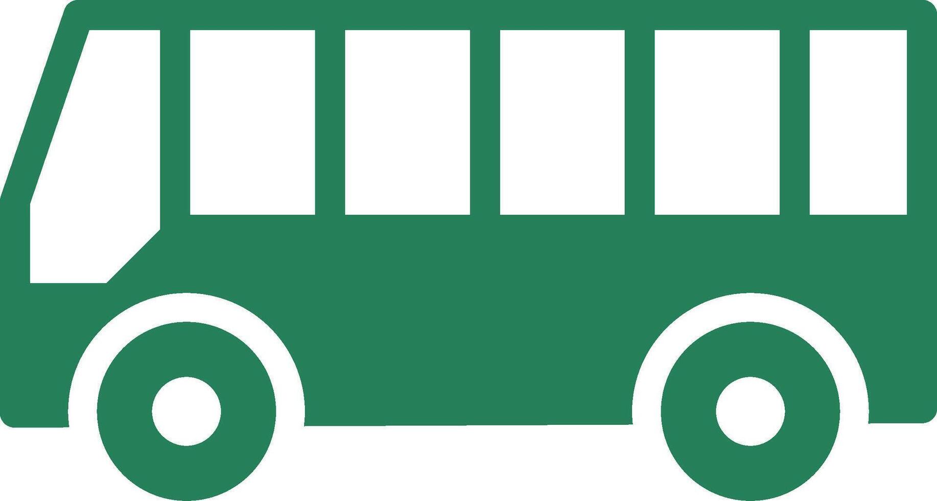 conception d'icône créative de bus vecteur