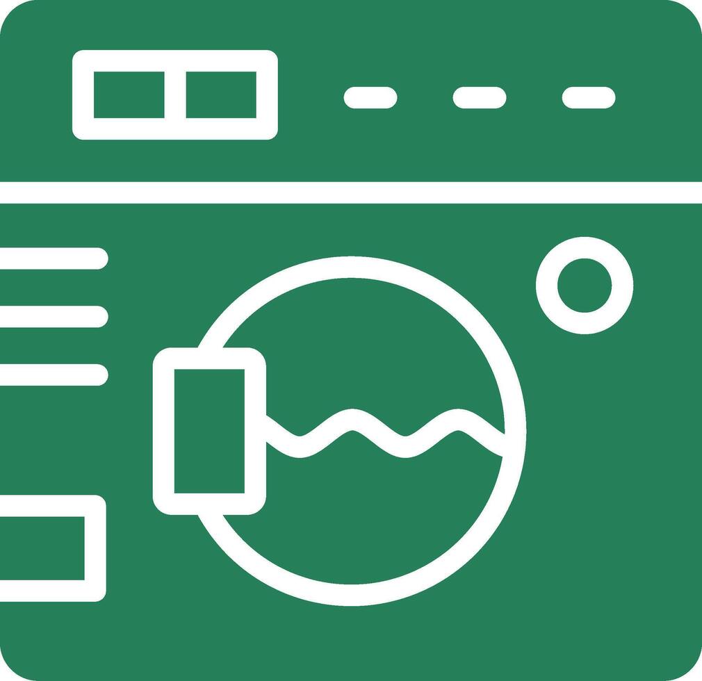 conception d'icône créative de machine à laver vecteur
