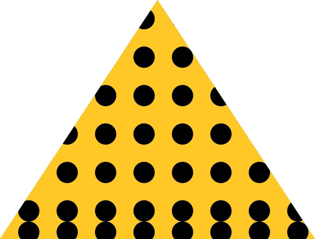 Triangle figure Contexte polka points. vecteur