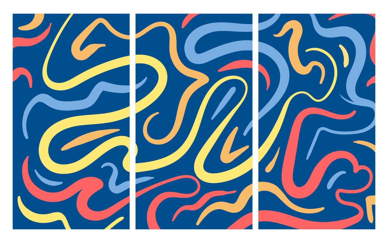 coloré irrégulier ligne art vecteur abstrait Contexte pour 2024 Festival