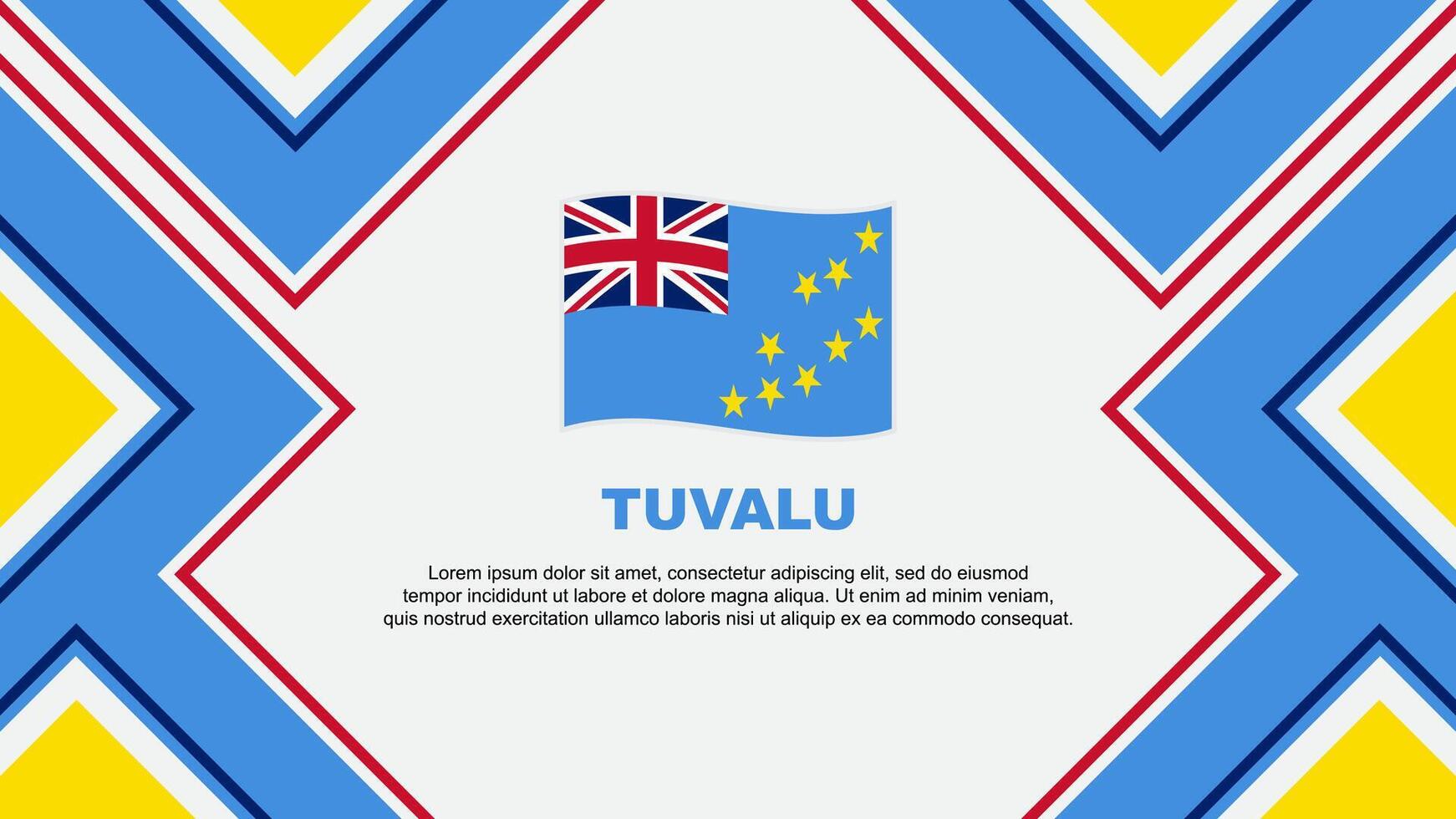 Tuvalu drapeau abstrait Contexte conception modèle. Tuvalu indépendance journée bannière fond d'écran vecteur illustration. Tuvalu vecteur