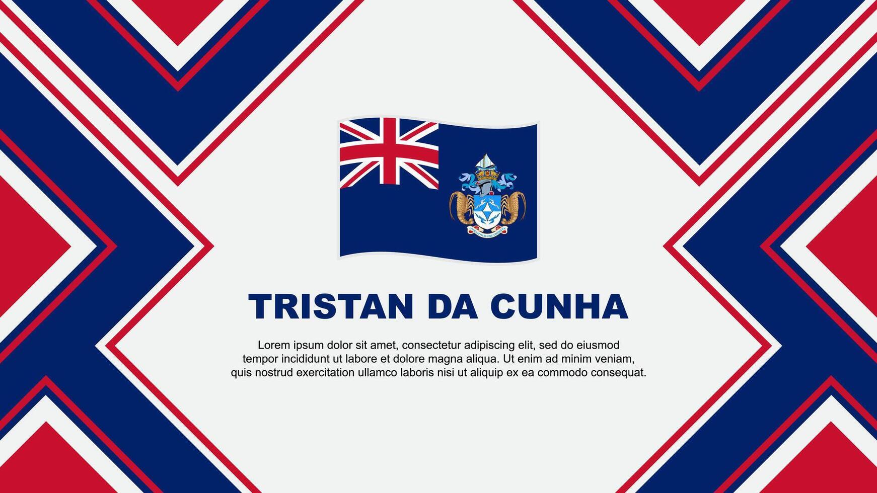 Tristan da cunha drapeau abstrait Contexte conception modèle. Tristan da cunha indépendance journée bannière fond d'écran vecteur illustration. Tristan da cunha vecteur