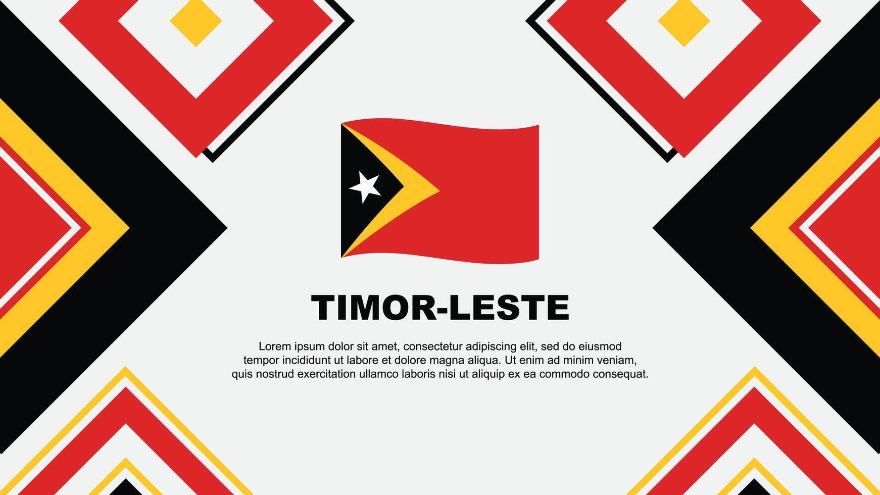 timor leste drapeau abstrait Contexte conception modèle. timor leste indépendance journée bannière fond d'écran vecteur illustration. timor leste indépendance journée
