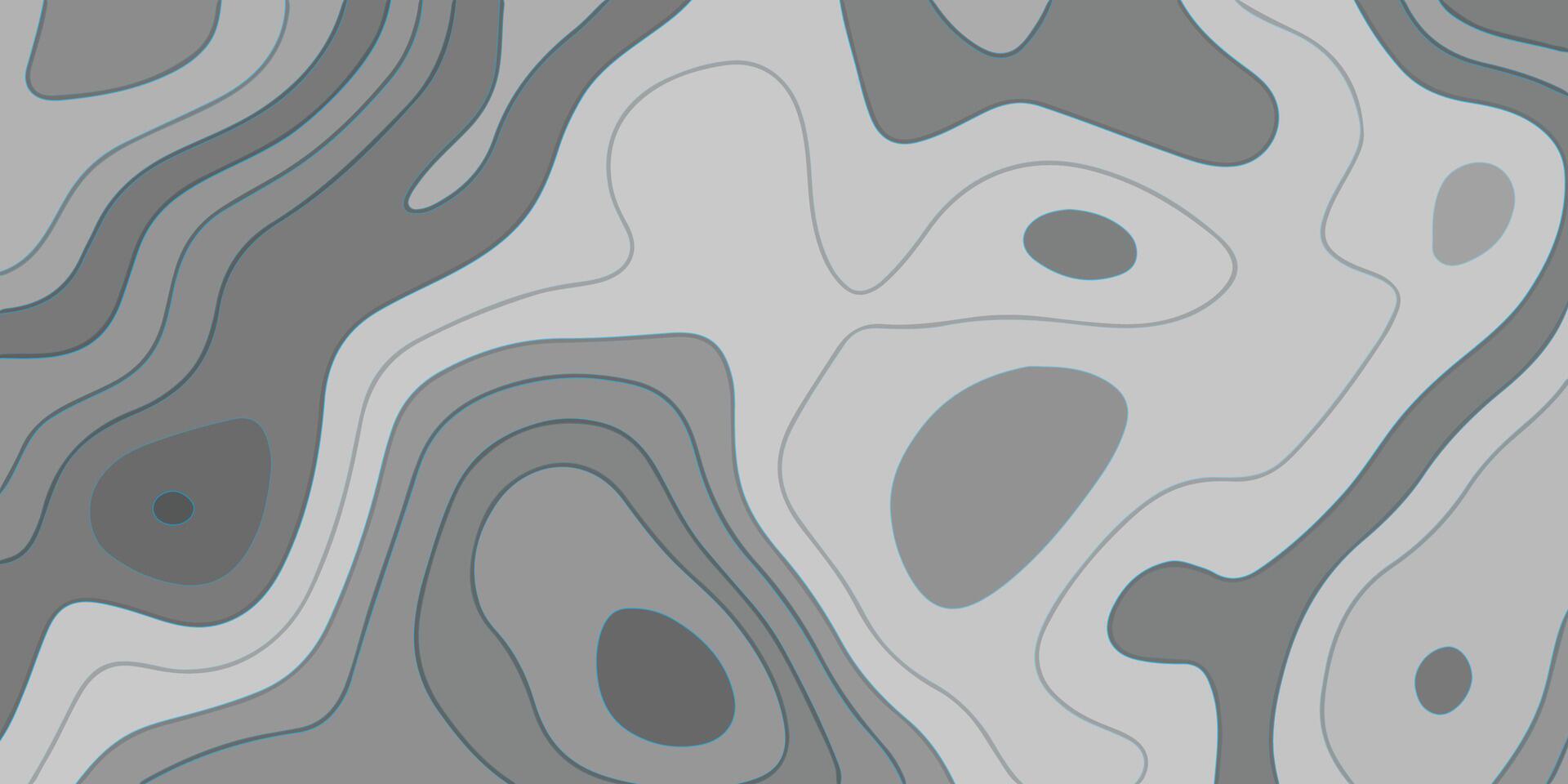 modèle avec vagues. abstrait vague liquide couler Contexte. gris papercut et bleu topographique lignes. vecteur