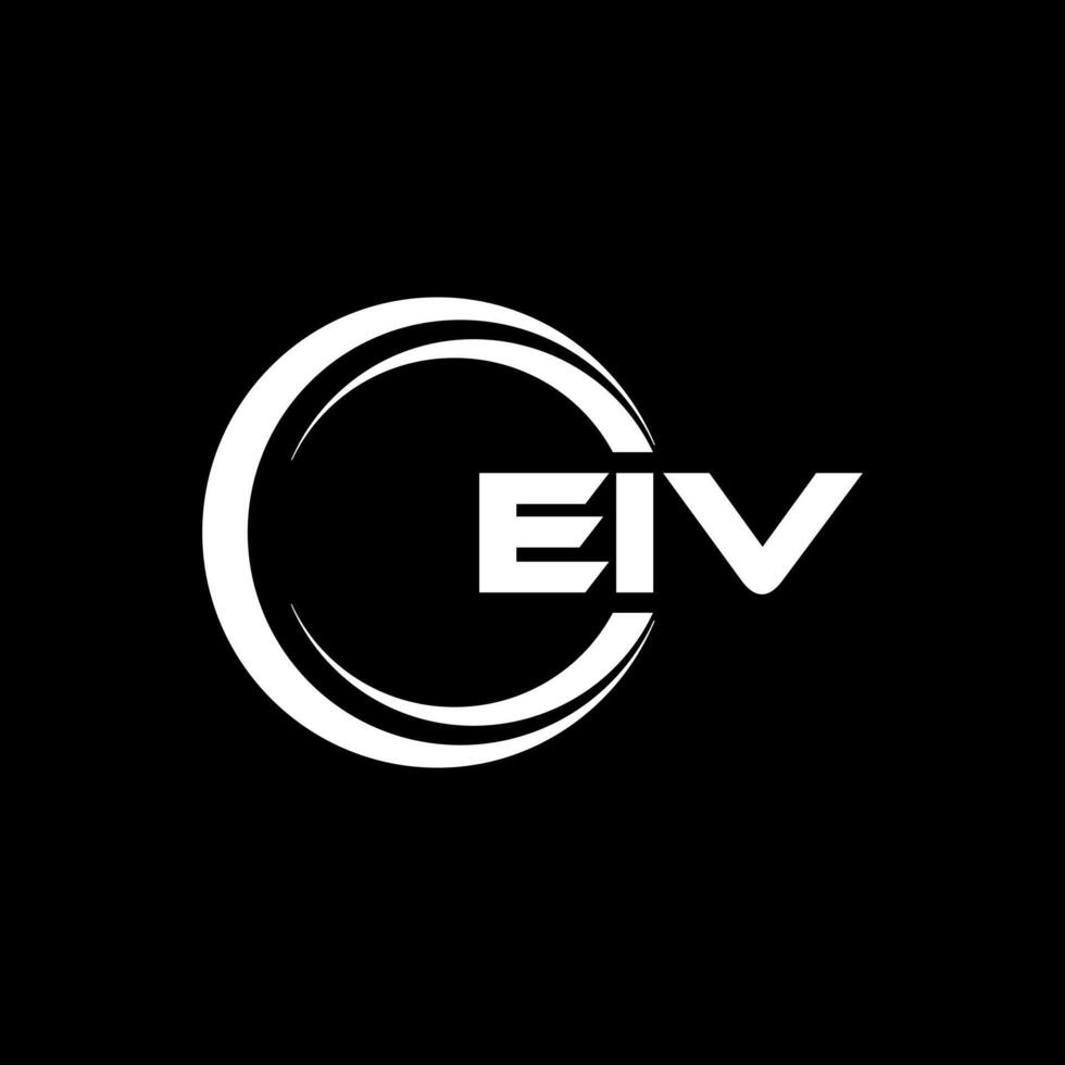 eiv lettre logo conception, inspiration pour une unique identité. moderne élégance et Créatif conception. filigrane votre Succès avec le frappant cette logo. vecteur