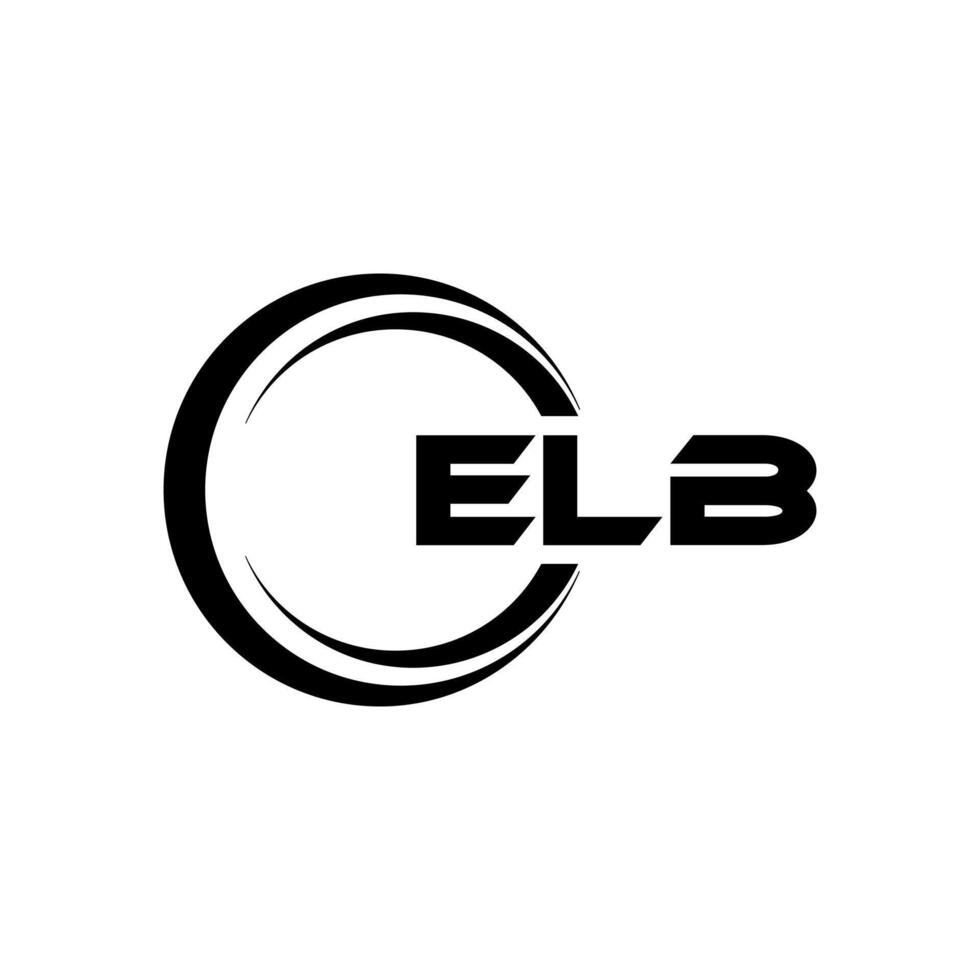 elbe lettre logo conception, inspiration pour une unique identité. moderne élégance et Créatif conception. filigrane votre Succès avec le frappant cette logo. vecteur