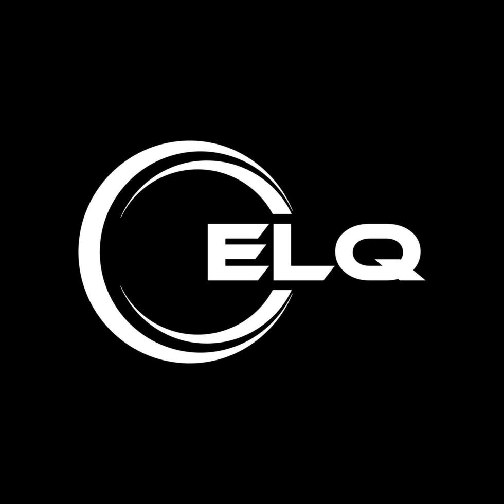 elq lettre logo conception, inspiration pour une unique identité. moderne élégance et Créatif conception. filigrane votre Succès avec le frappant cette logo. vecteur