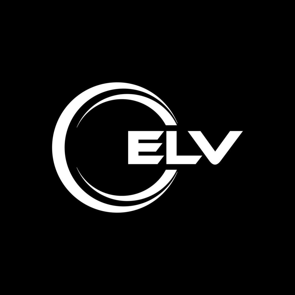 elv lettre logo conception, inspiration pour une unique identité. moderne élégance et Créatif conception. filigrane votre Succès avec le frappant cette logo. vecteur