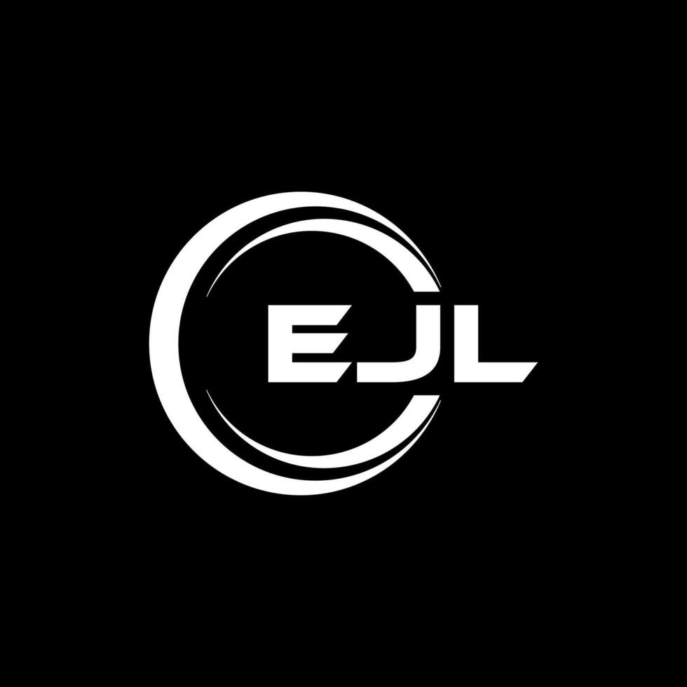 ejl lettre logo conception, inspiration pour une unique identité. moderne élégance et Créatif conception. filigrane votre Succès avec le frappant cette logo. vecteur