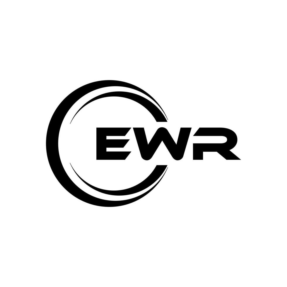 ewr lettre logo conception, inspiration pour une unique identité. moderne élégance et Créatif conception. filigrane votre Succès avec le frappant cette logo. vecteur