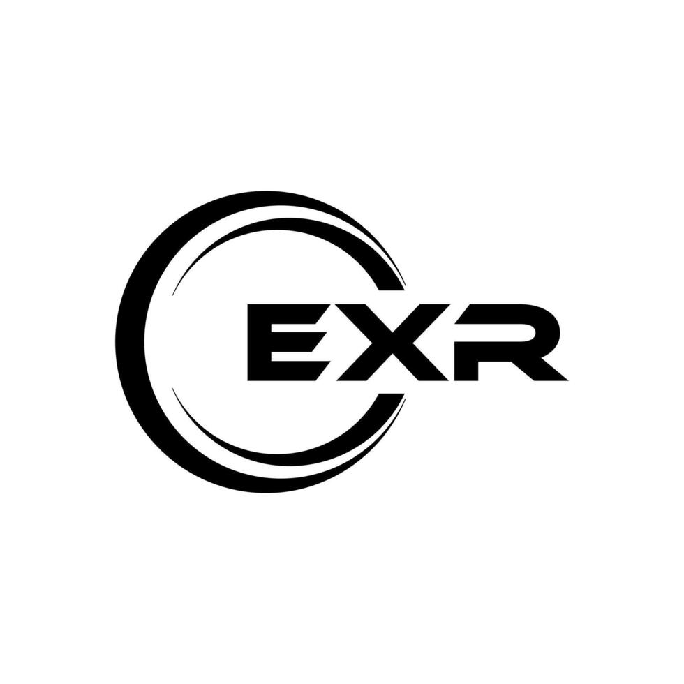 exr lettre logo conception, inspiration pour une unique identité. moderne élégance et Créatif conception. filigrane votre Succès avec le frappant cette logo. vecteur