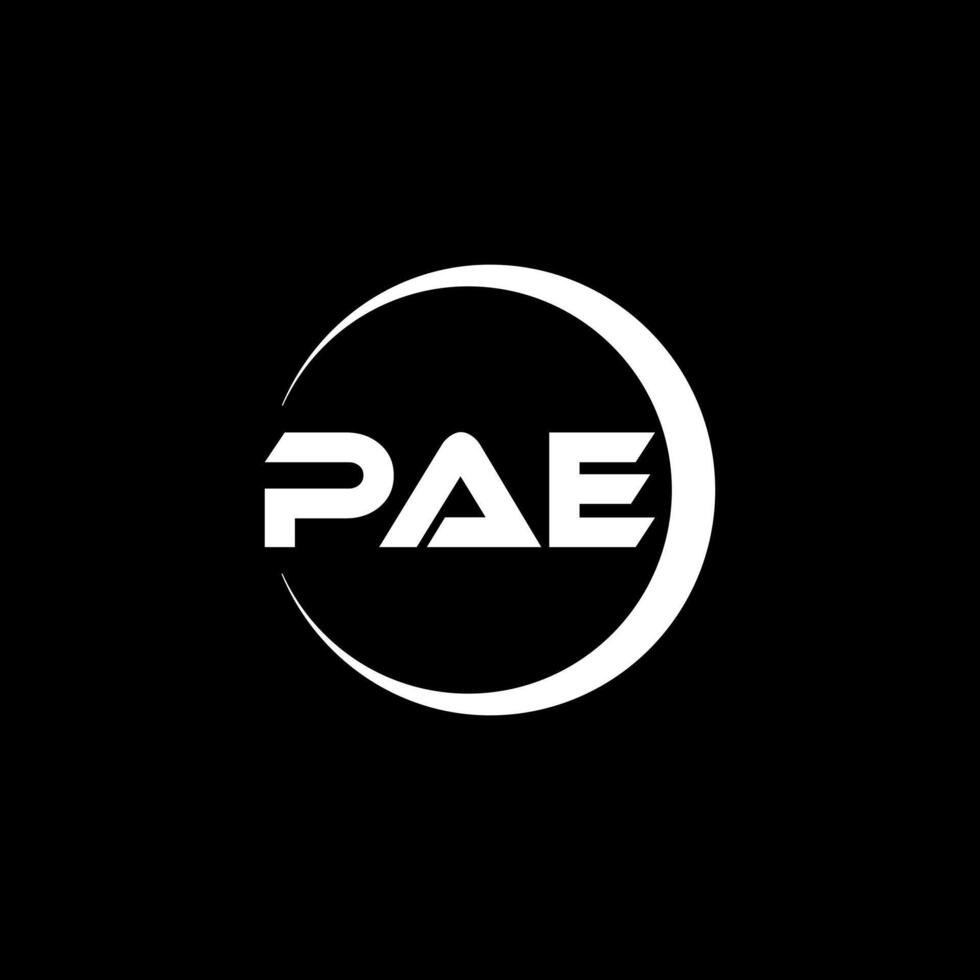 pae lettre logo conception, inspiration pour une unique identité. moderne élégance et Créatif conception. filigrane votre Succès avec le frappant cette logo. vecteur