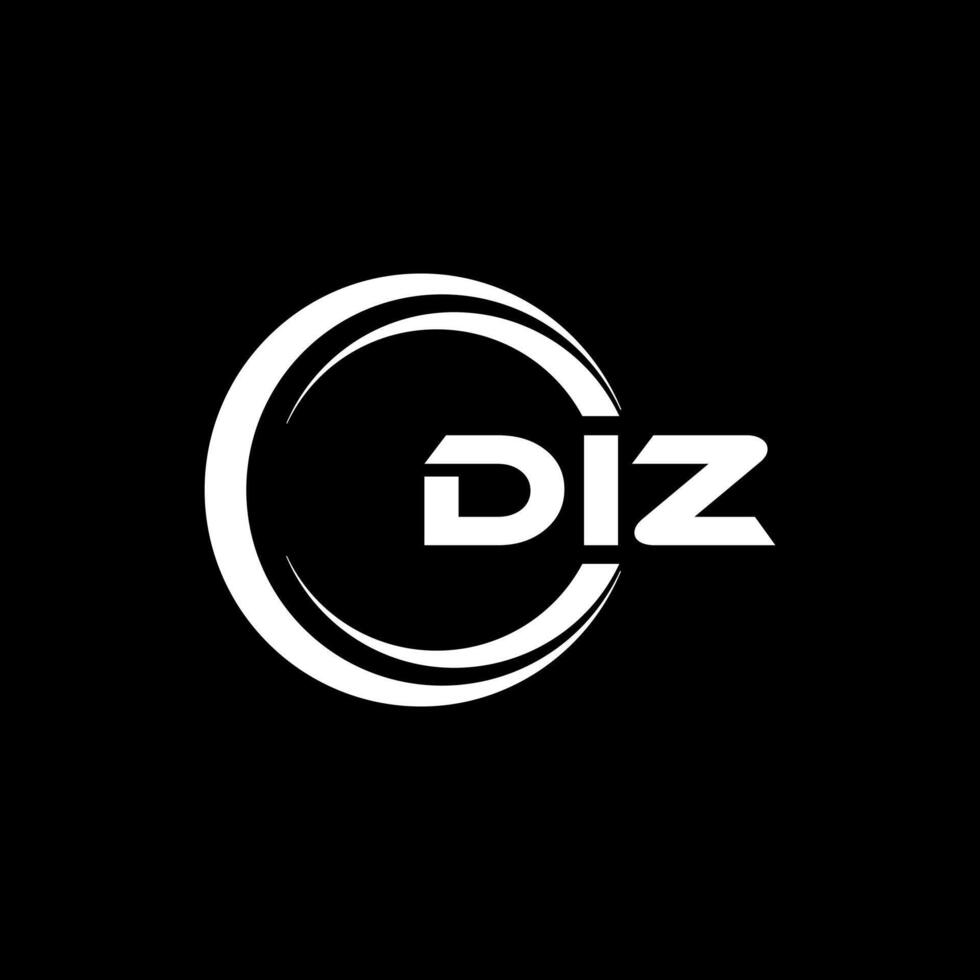 diz lettre logo conception, inspiration pour une unique identité. moderne élégance et Créatif conception. filigrane votre Succès avec le frappant cette logo. vecteur